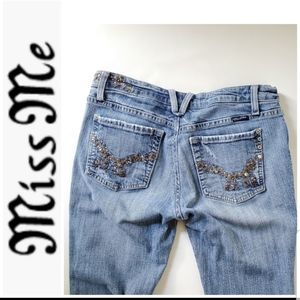 Miss Me Jeans Style JP4525 Embellished Embroidered